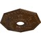 Ekena Millwork Nottingham Ceiling Medallion (Canopies up to 4 5/8"), 18"OD x 3 1/2"ID x 1 1/2"P, Root Beer Crackle CM18NTRBC - alternate 2